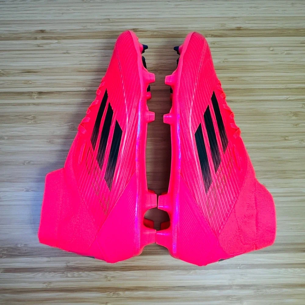 Adidas F50 League Mid FG Soccer Cleats Womens Bright Orange Black Size 9.5 - Picture 5 of 10